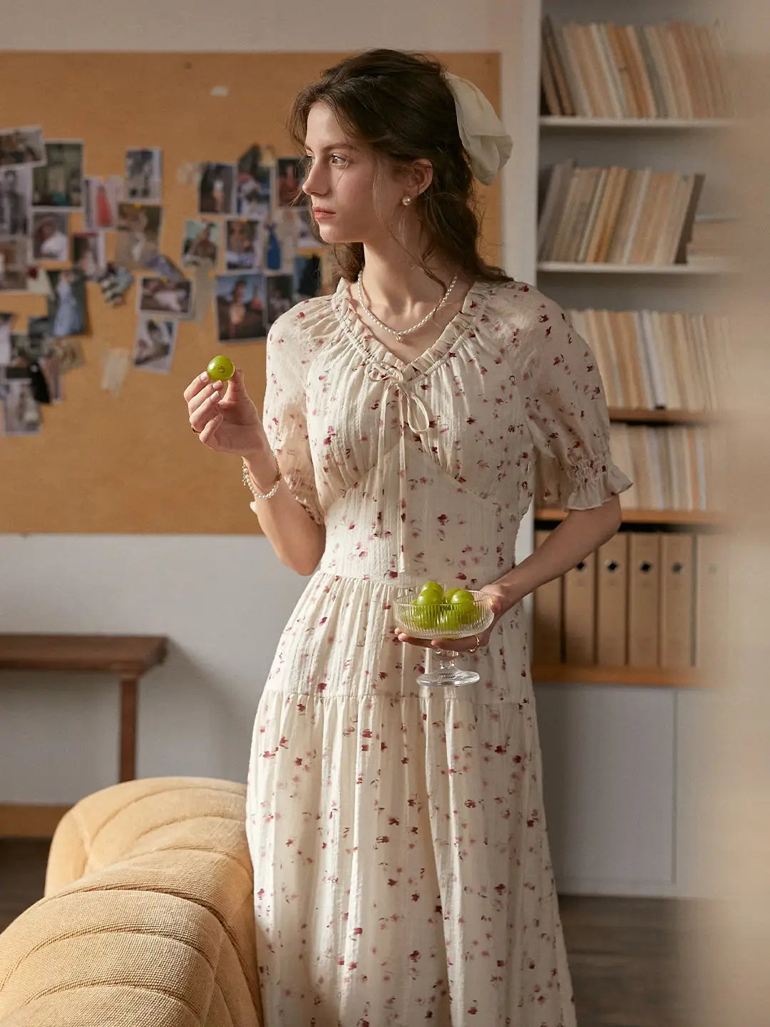 Sarahi V-Neck Floral Dress