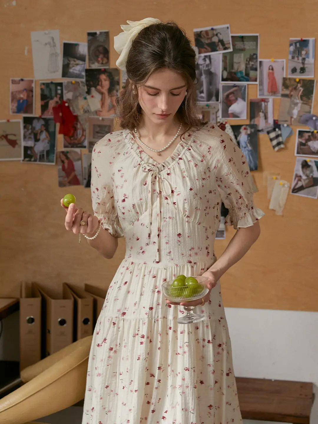 Sarahi V-Neck Floral Dress