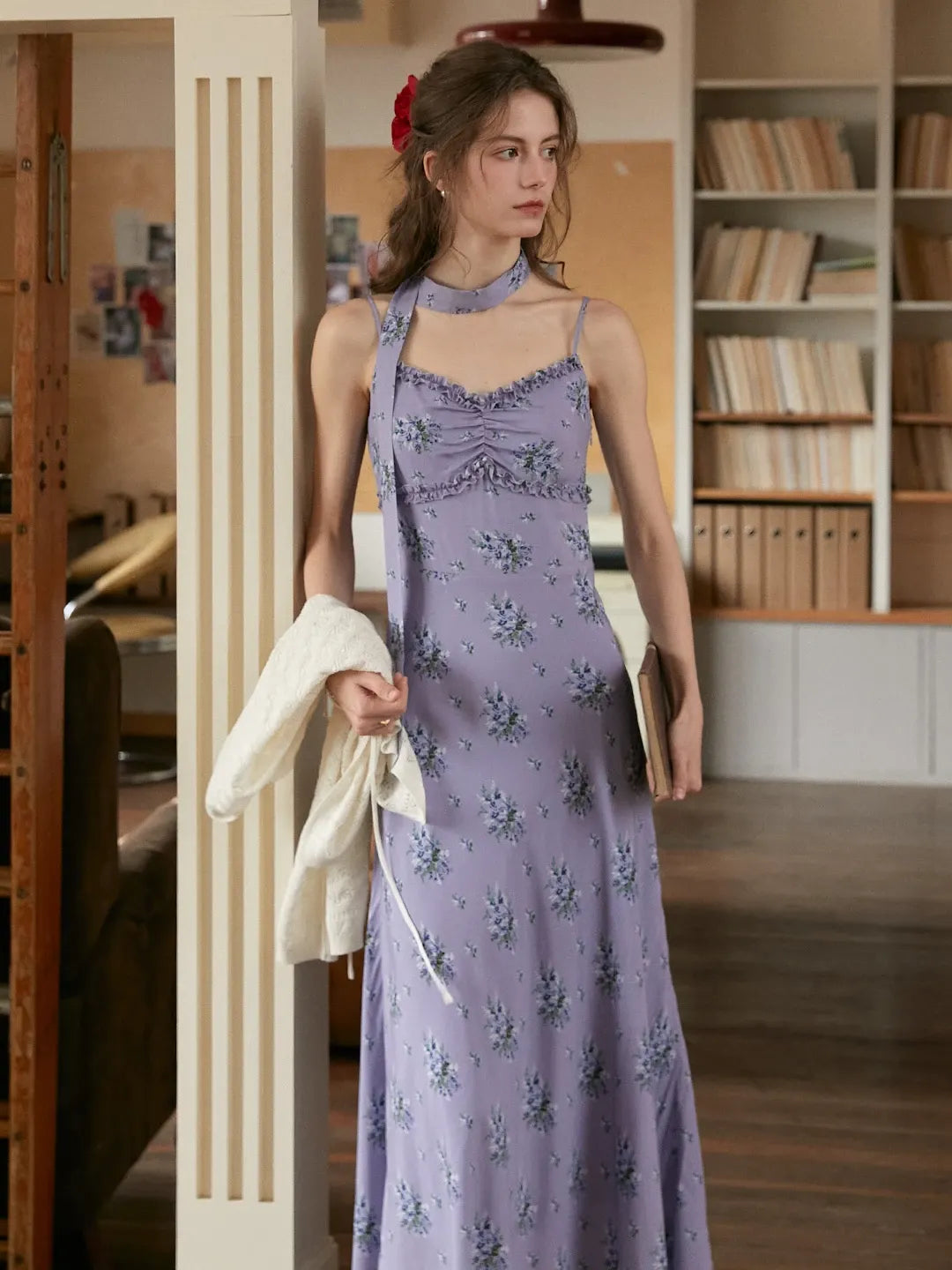 Kenia Floral Suspender Dress