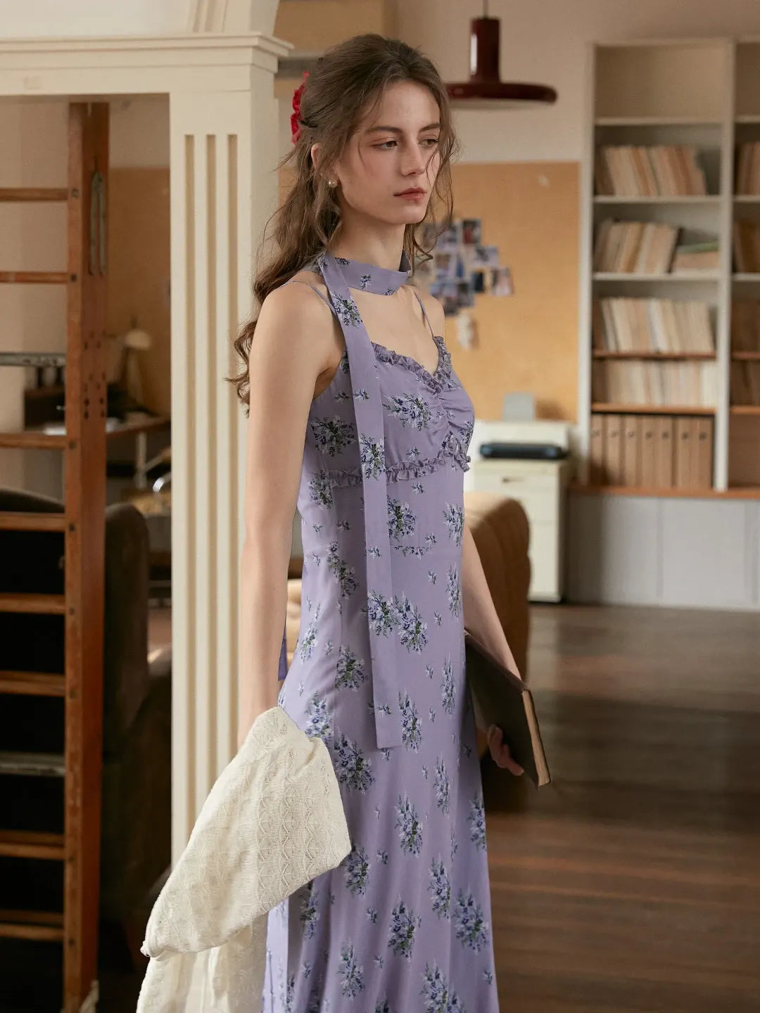 Kenia Floral Suspender Dress