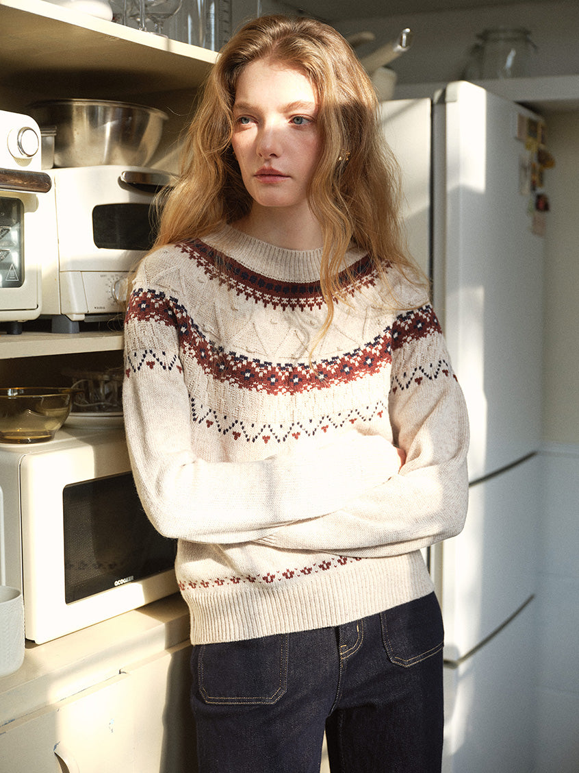 Kasandra Vintage Fair-Isle All-Purpose Sweater