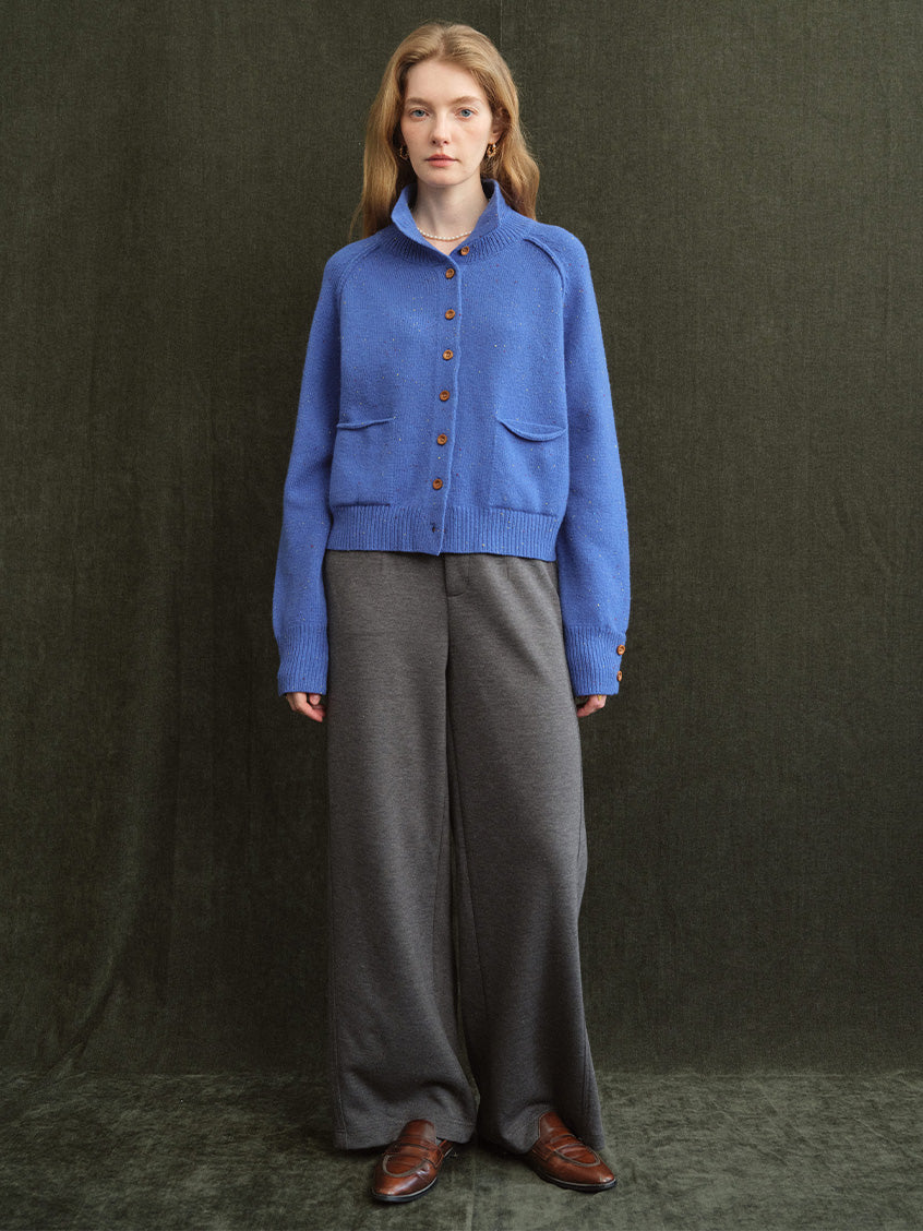 Silvana All-Purpose Wide-Leg Wool-Blend Trousers