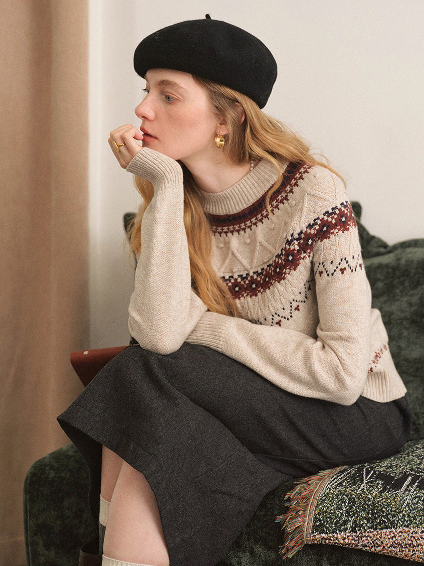 Kasandra Vintage Fair-Isle All-Purpose Sweater