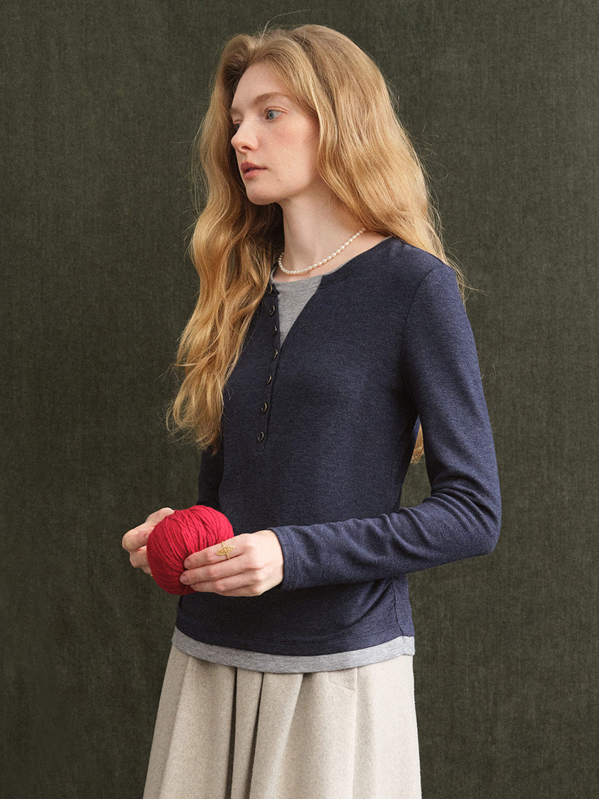 Anouk Shirred-Waist Slim Knit Top