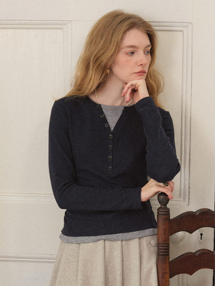 Anouk Shirred-Waist Slim Knit Top