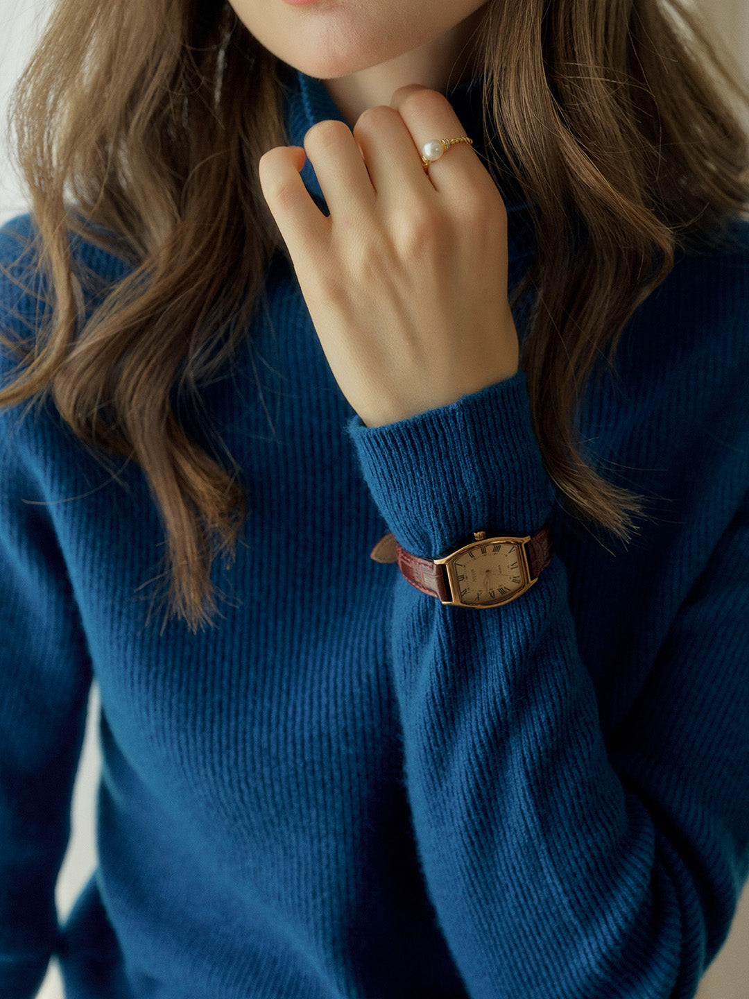 Yasmin Simple Turtleneck Slim Fit Wool Sweater& Cashmere