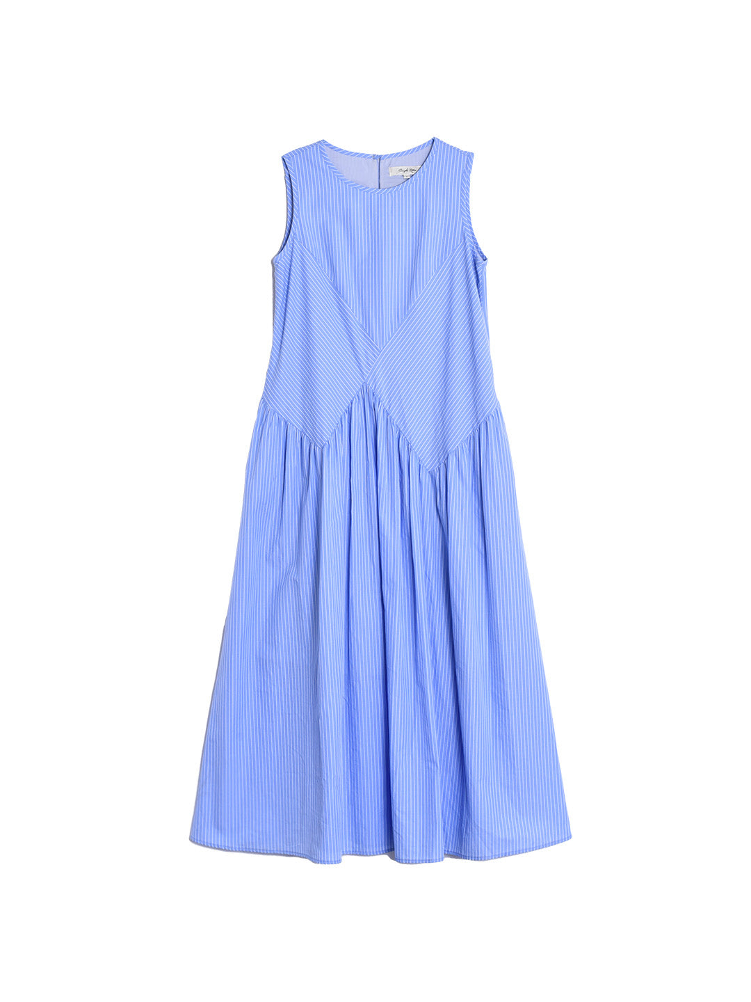 Cassidy Round Neck Stripe Sleeveless Dress