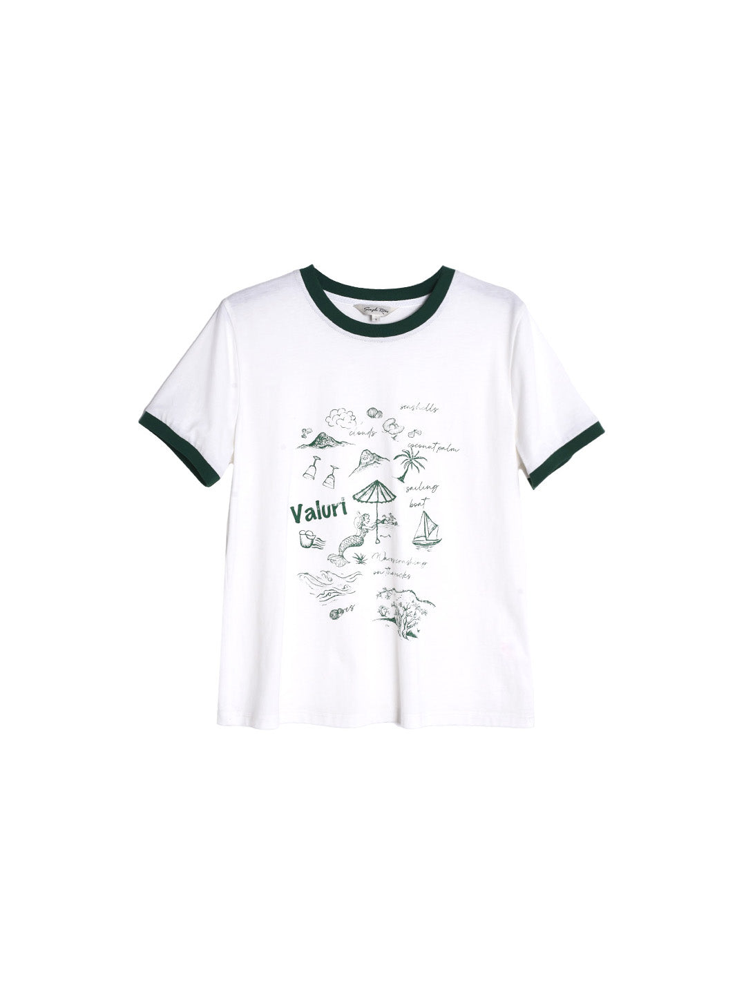 Samantha Round Neck Pattern T-shirt