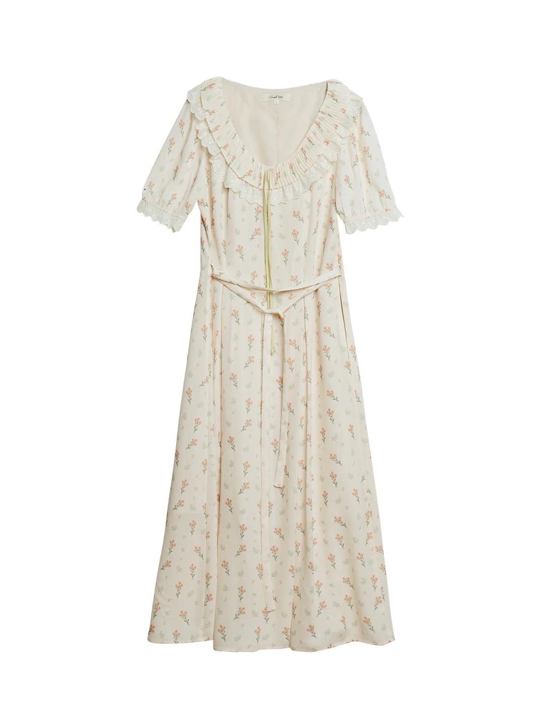 【Final Sale】Alianna Round Neck Floral Dress