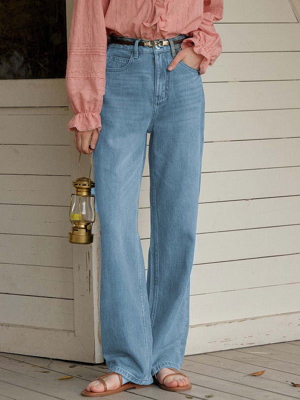 Kayla Classic High-waisted Retro Straight-leg Jeans