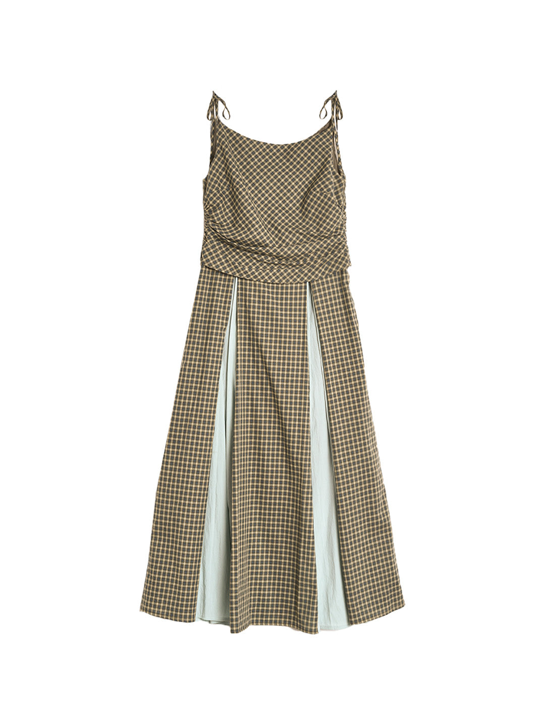 Faith Suspender Plaid 100% Cotton Dress
