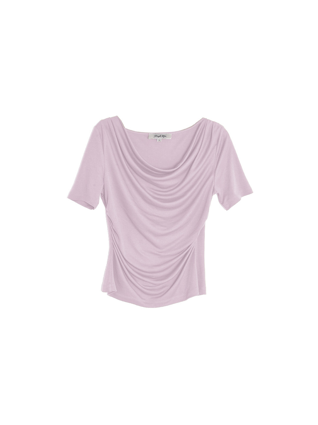 Blair Cowl Neck Waist Blouse - Purple