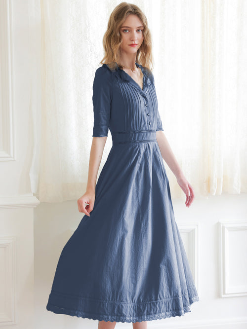 Fiona Dress - Blue