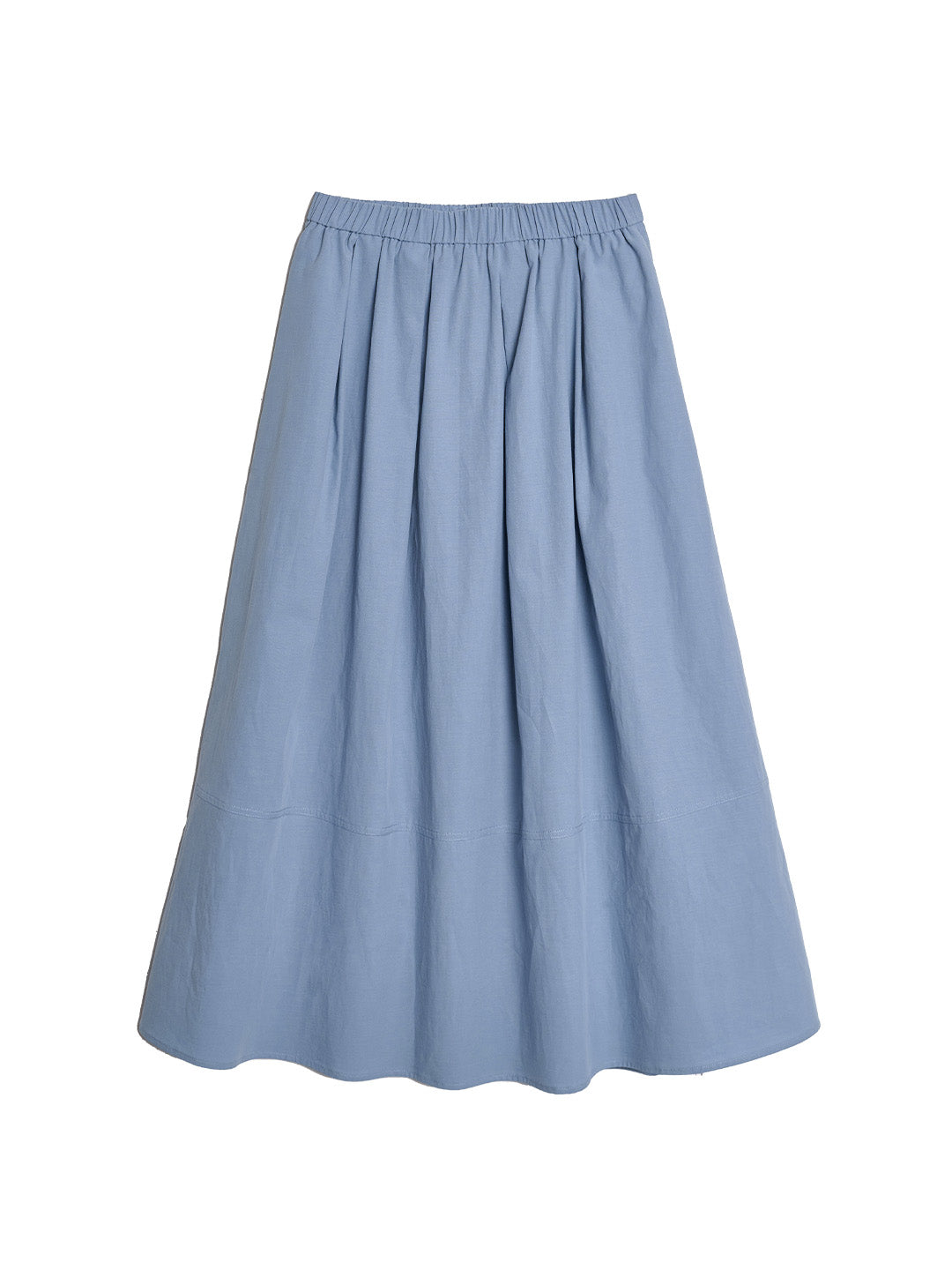 Cassia Pleated Midi Cotton Skirt