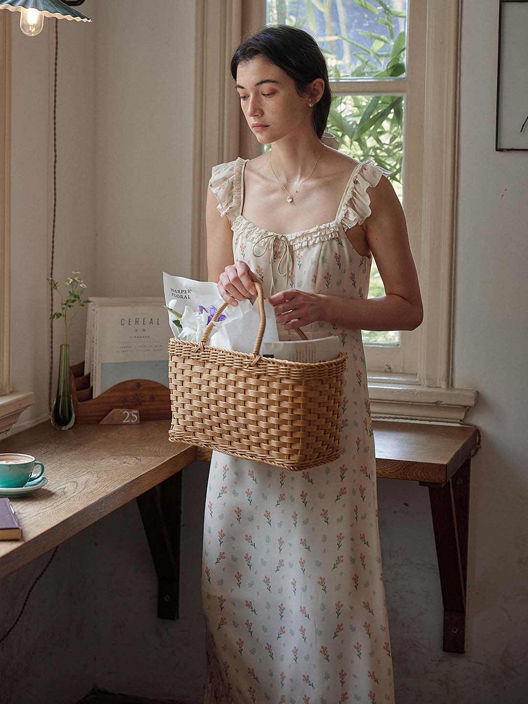 【Final Sale】Monica Square Neck Floral Dress