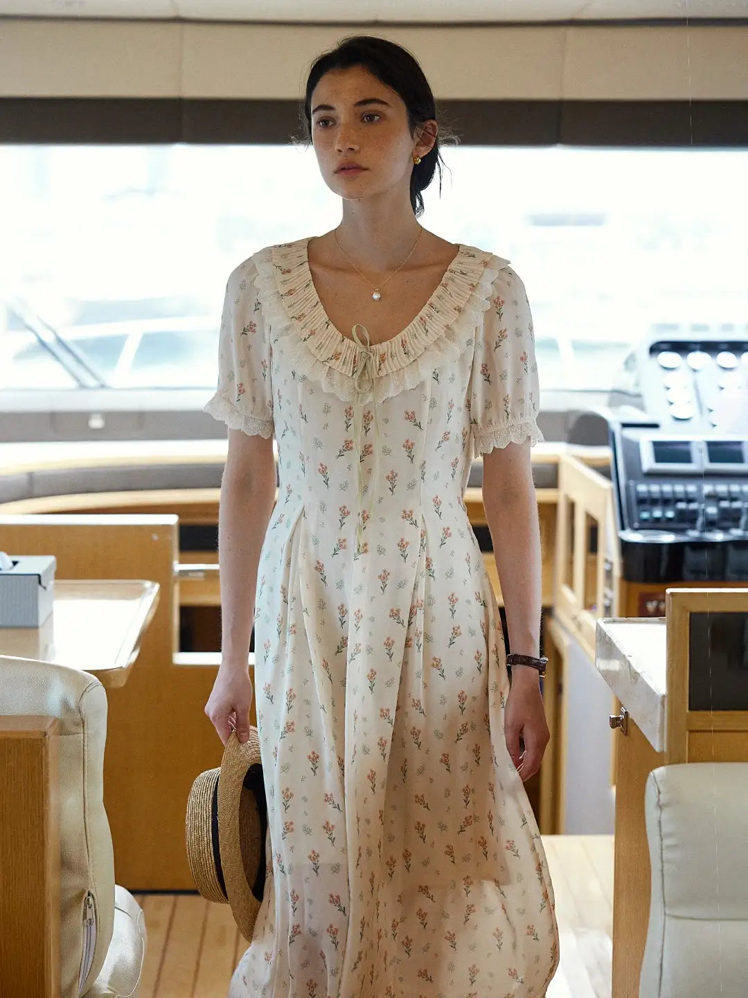 【Final Sale】Alianna Round Neck Floral Dress