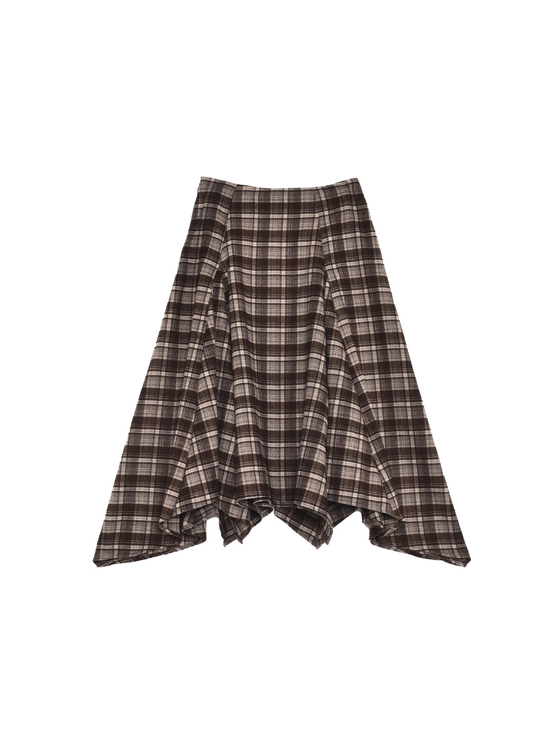 Jenna Knee-Length Plaid Skirt