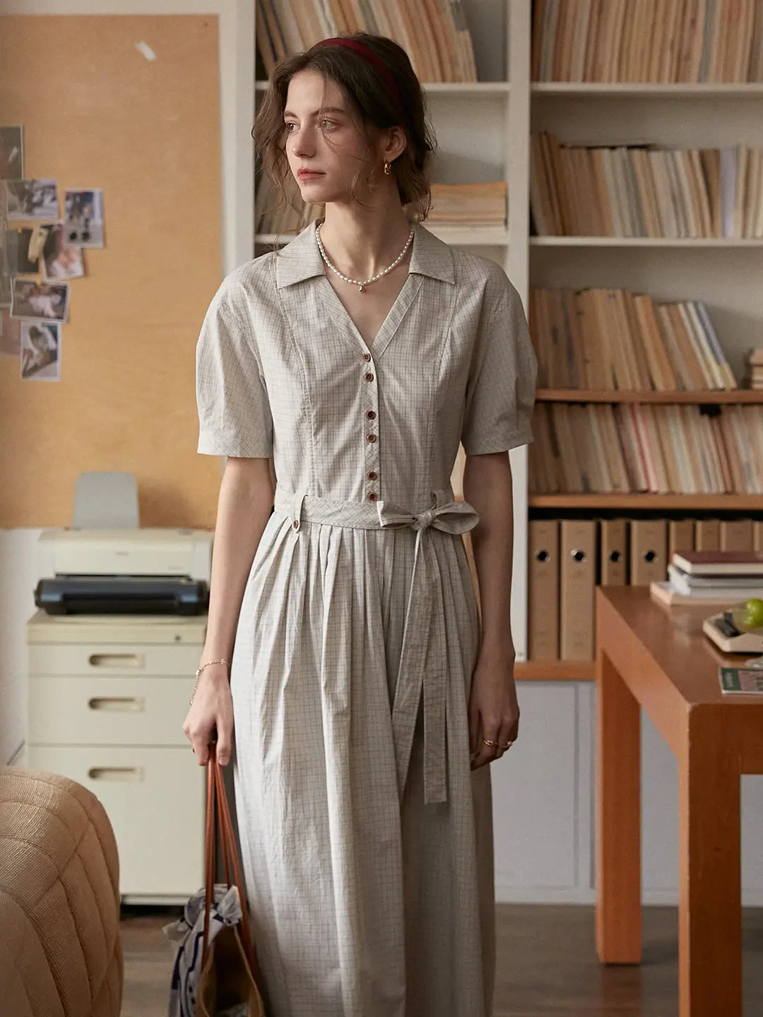 Jamie Lapel 100% Cotton Dress