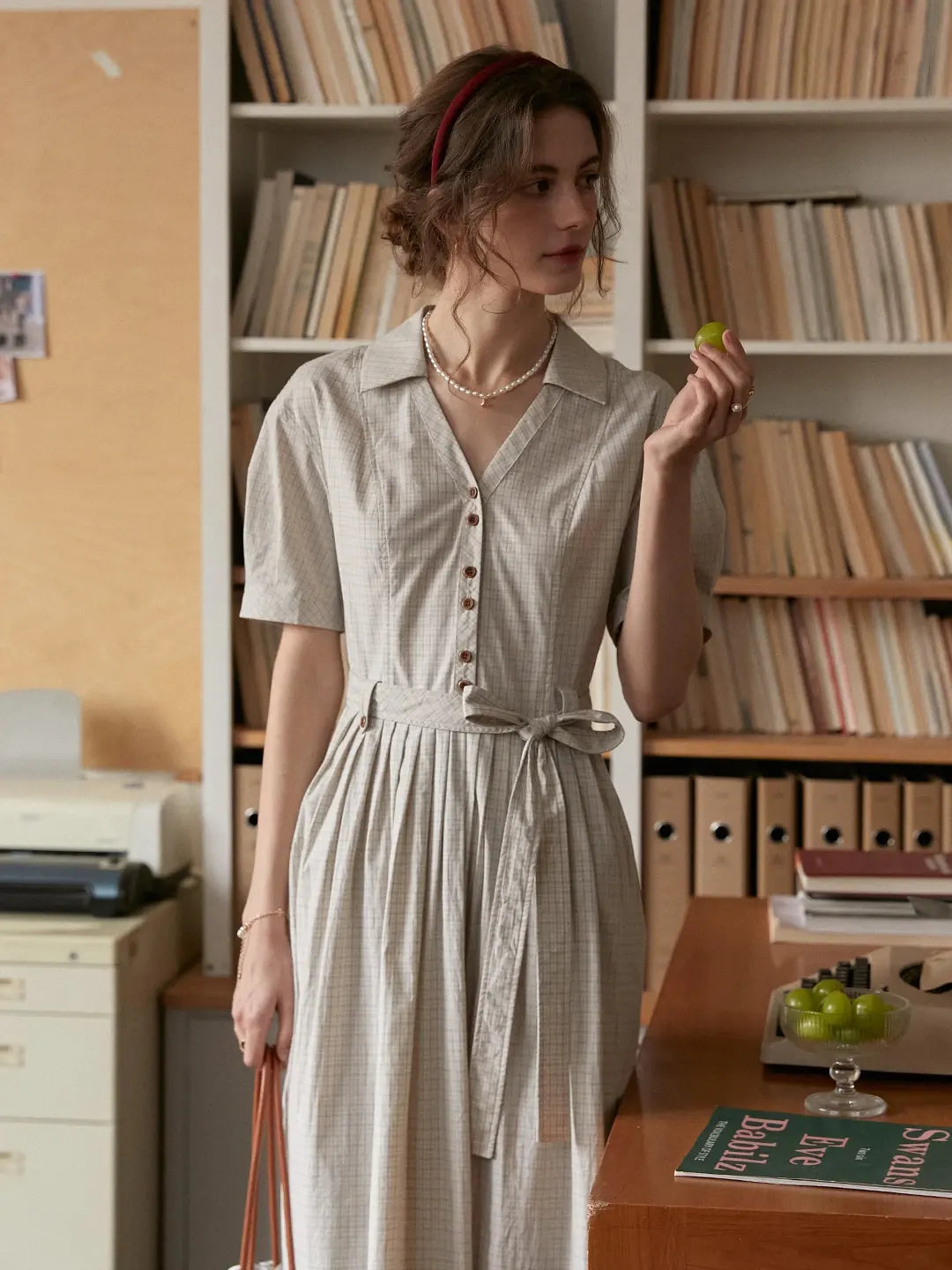 Jamie Lapel 100% Cotton Dress