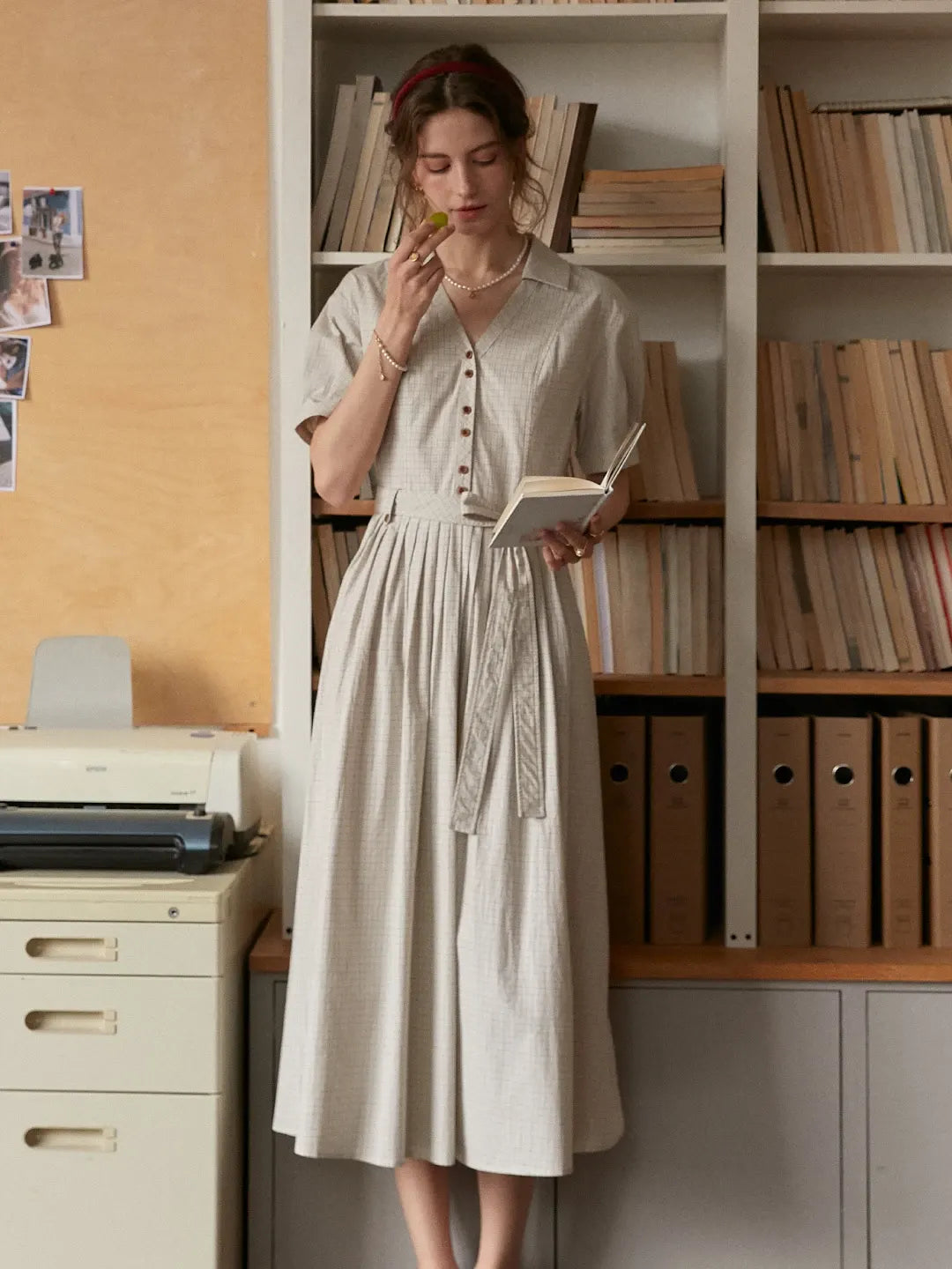 Jamie Lapel 100% Cotton Dress