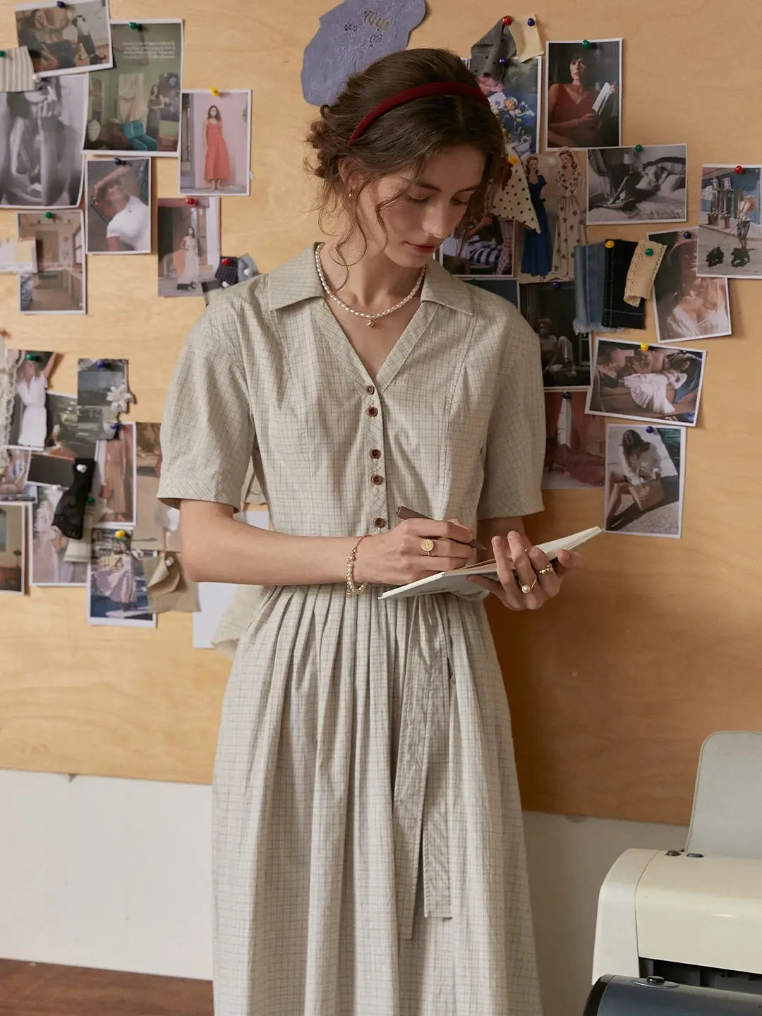 Jamie Lapel 100% Cotton Dress