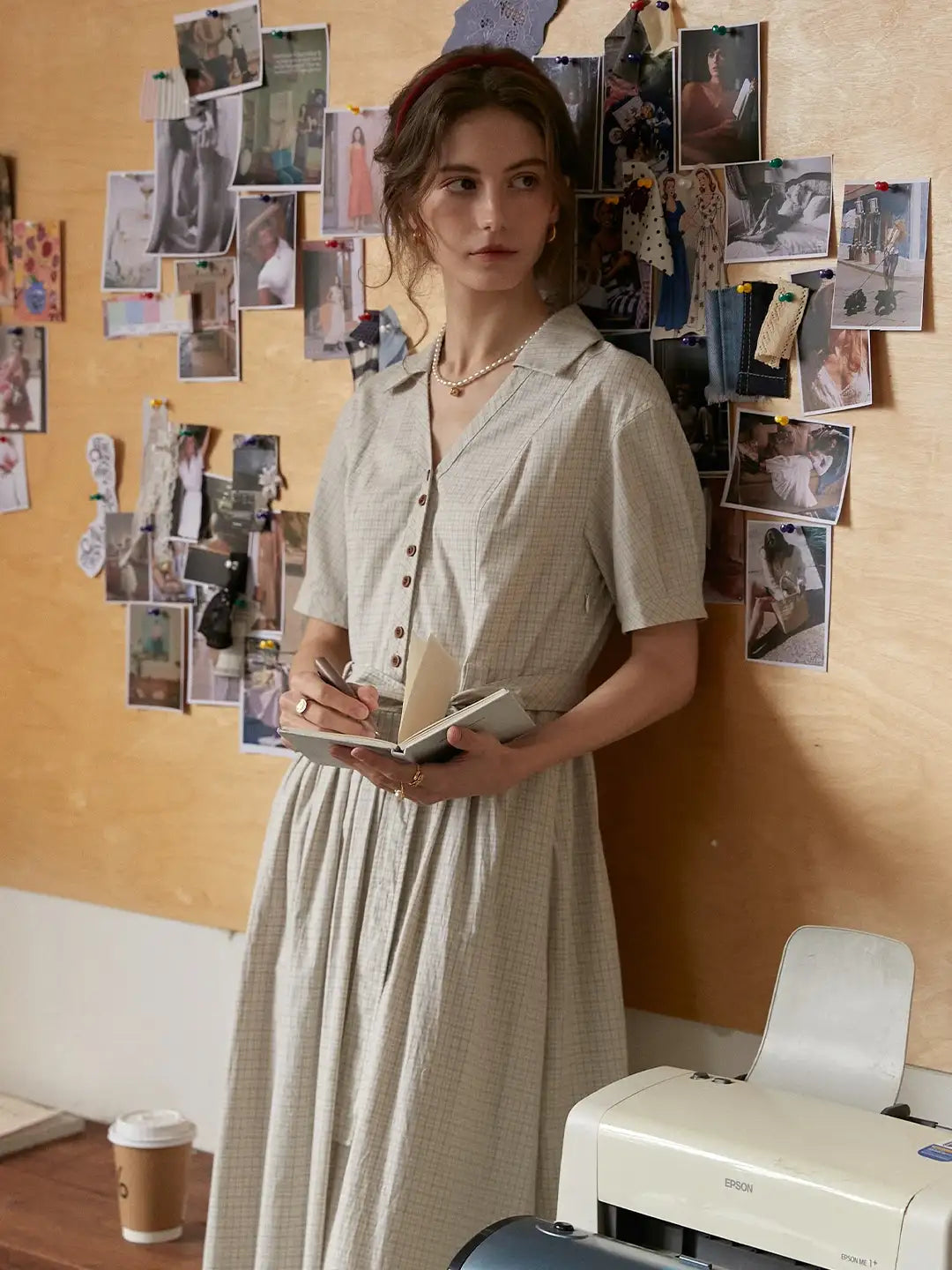 Jamie Lapel 100% Cotton Dress