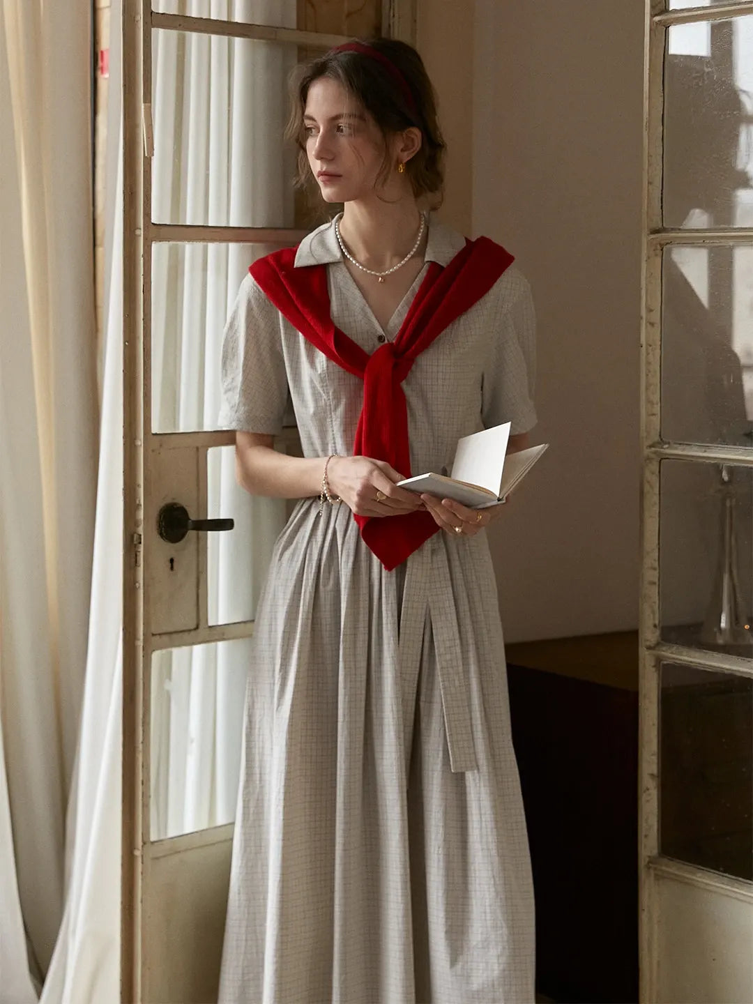 Jamie Lapel 100% Cotton Dress