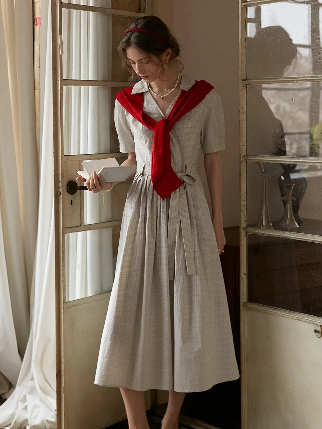 Jamie Lapel 100% Cotton Dress