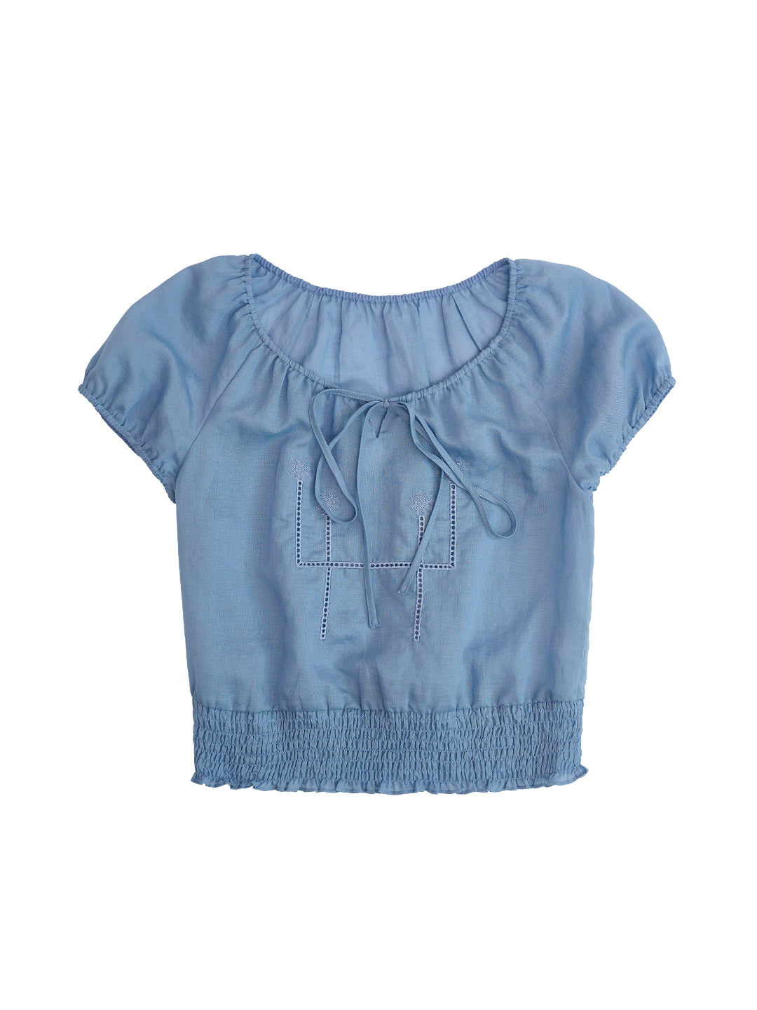 Lyra Round Neck Embroidery Blouse