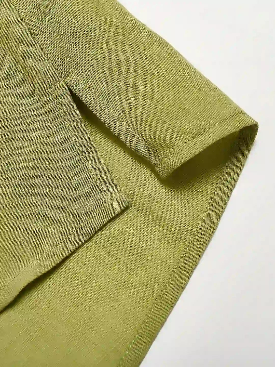 Deborah V-Neck Linen Blouse