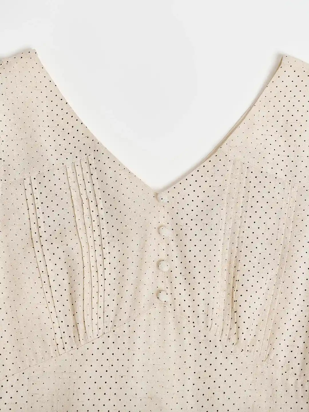 Emiliana V-Neck Accordion Pleats Dress