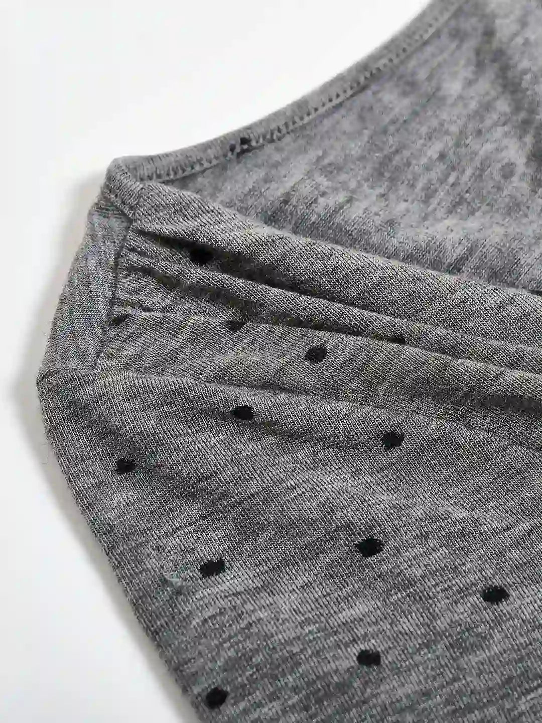 Carla Cowl Neck Dots Wool Blouse