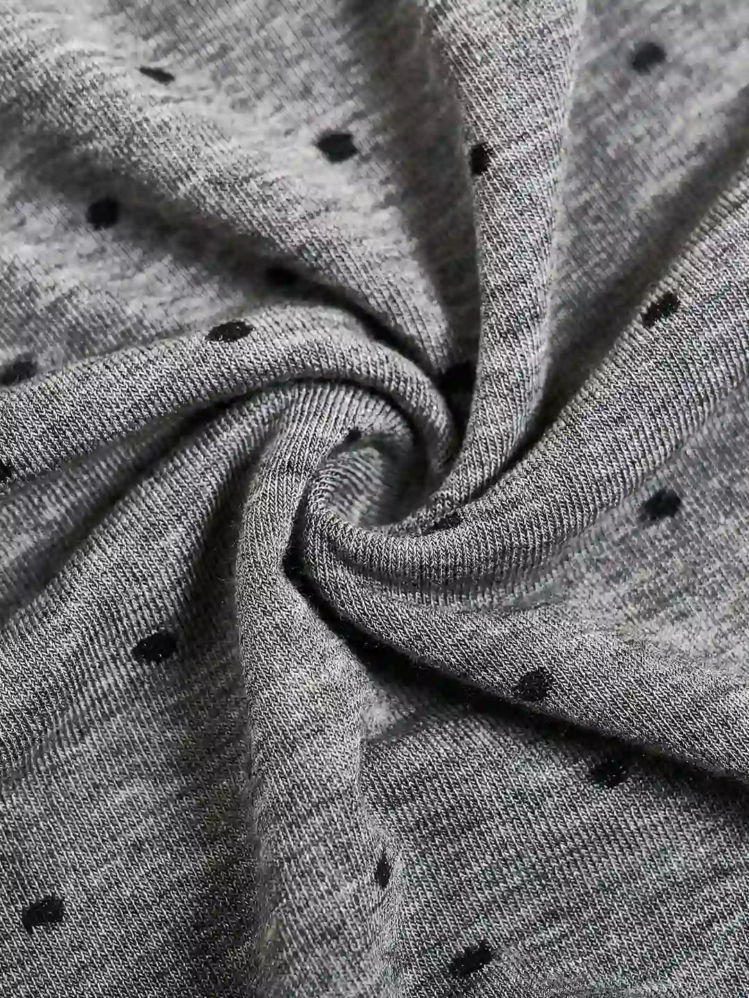 Carla Cowl Neck Dots Wool Blouse