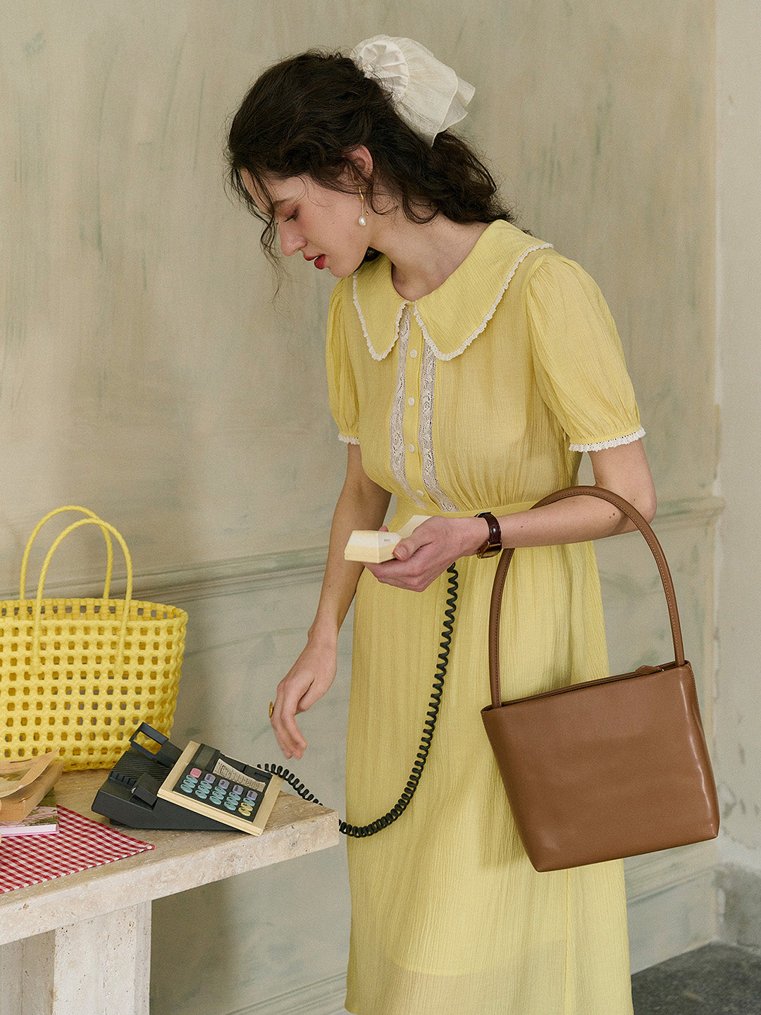 【Final Sale】Raque Classic Notched Lapel Trimmed Dress