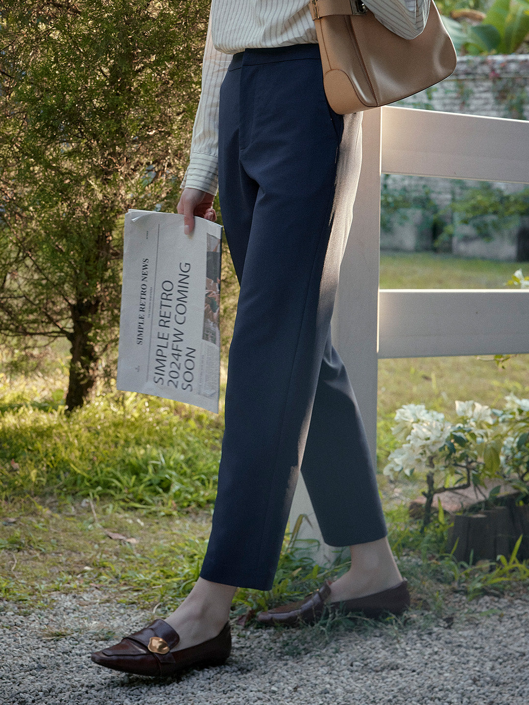 Cecilia Cropped Tapered Suit Pants