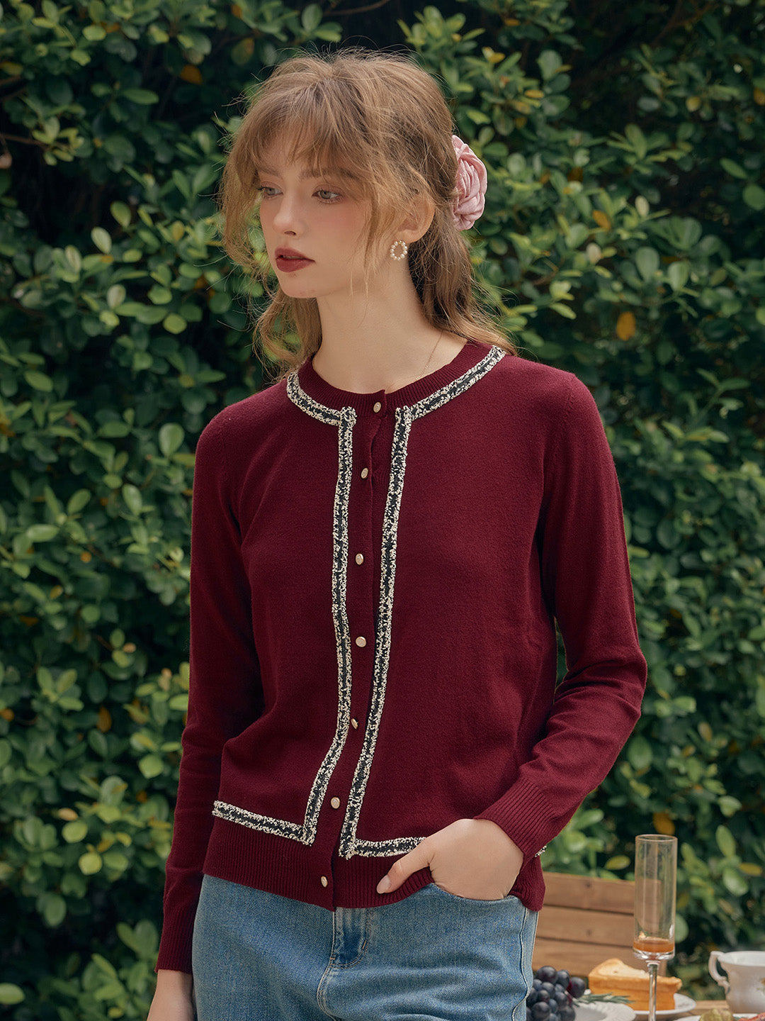 【Final Sale】Larkin Round Neck High-End Elegant -Inspired Cardigan