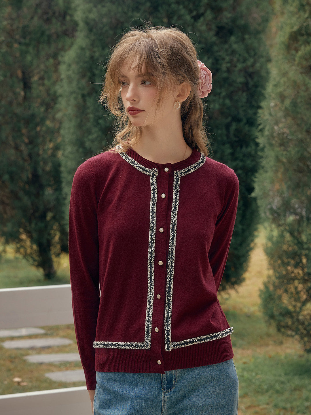【Final Sale】Larkin Round Neck High-End Elegant -Inspired Cardigan