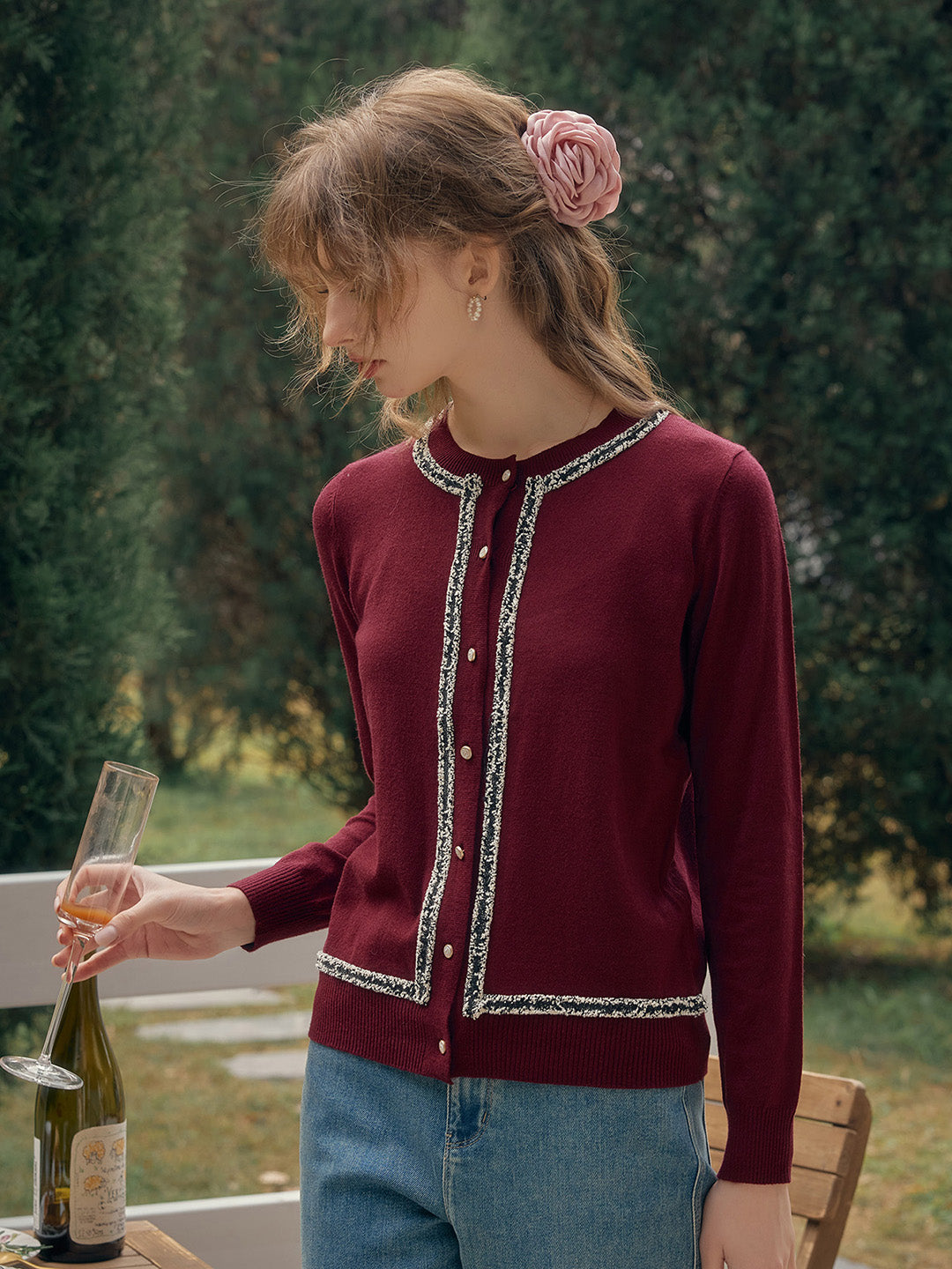 【Final Sale】Larkin Round Neck High-End Elegant -Inspired Cardigan