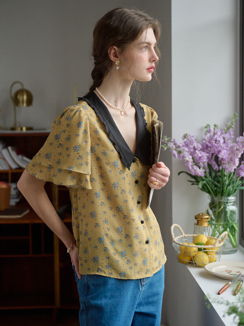 【Final Sale】Janelle V-Neck Shirt