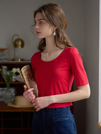 Solstice Lace Up Top Natural