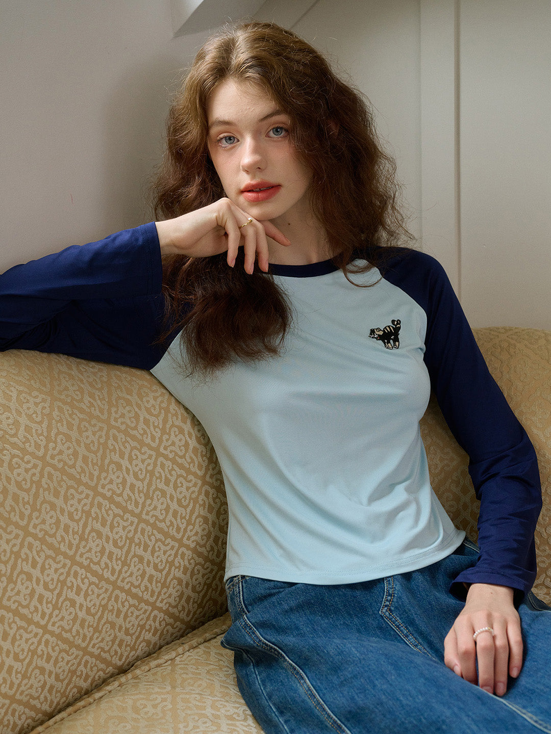 【Final Sale】Judy Round Neck Embroidered Top