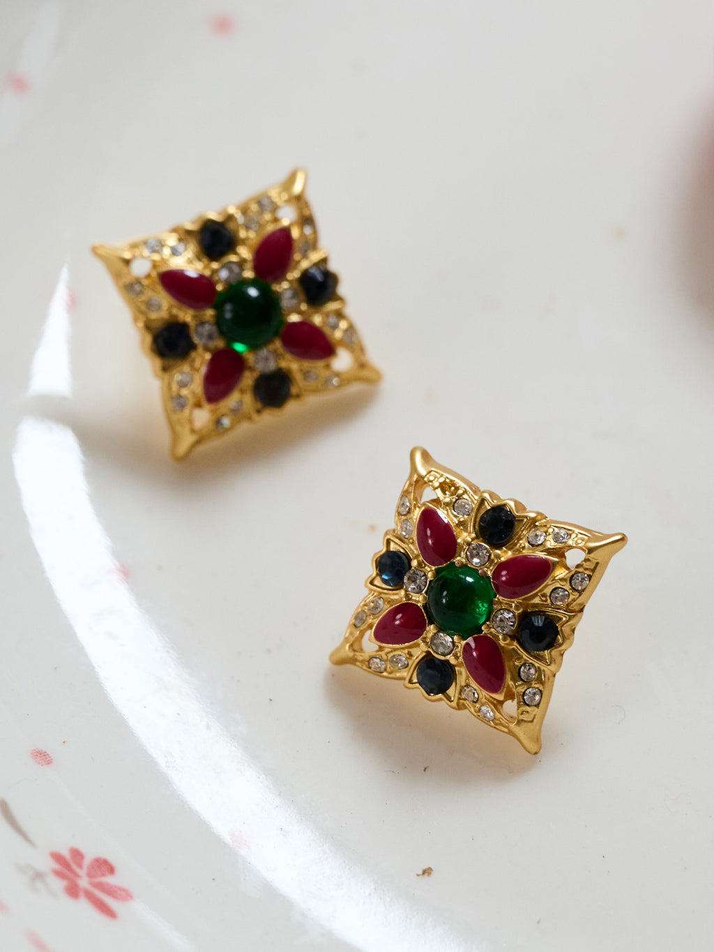 Vintage Green Earrings