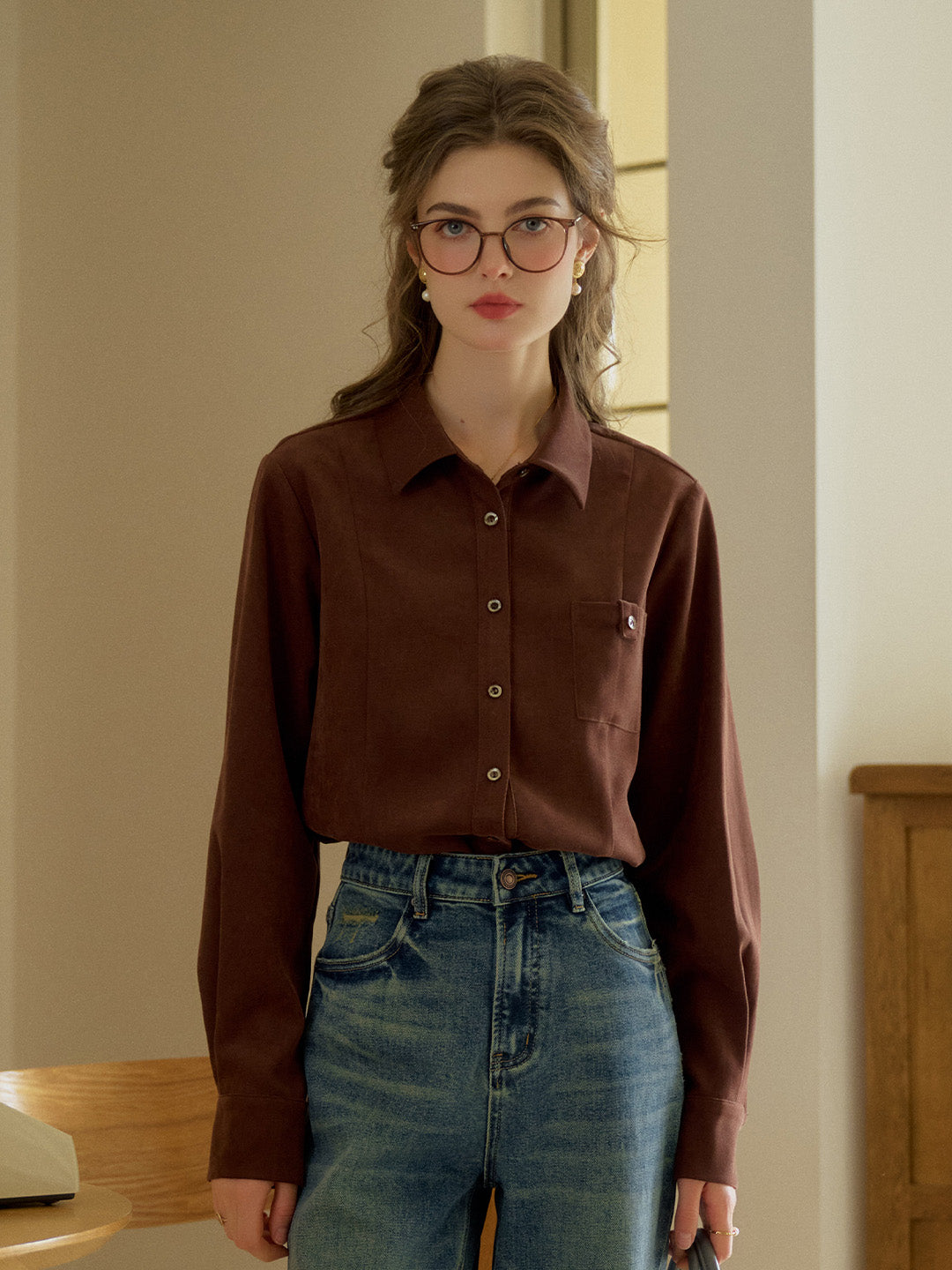 【Final Sale】Novah V-Neck Pocket Shirt