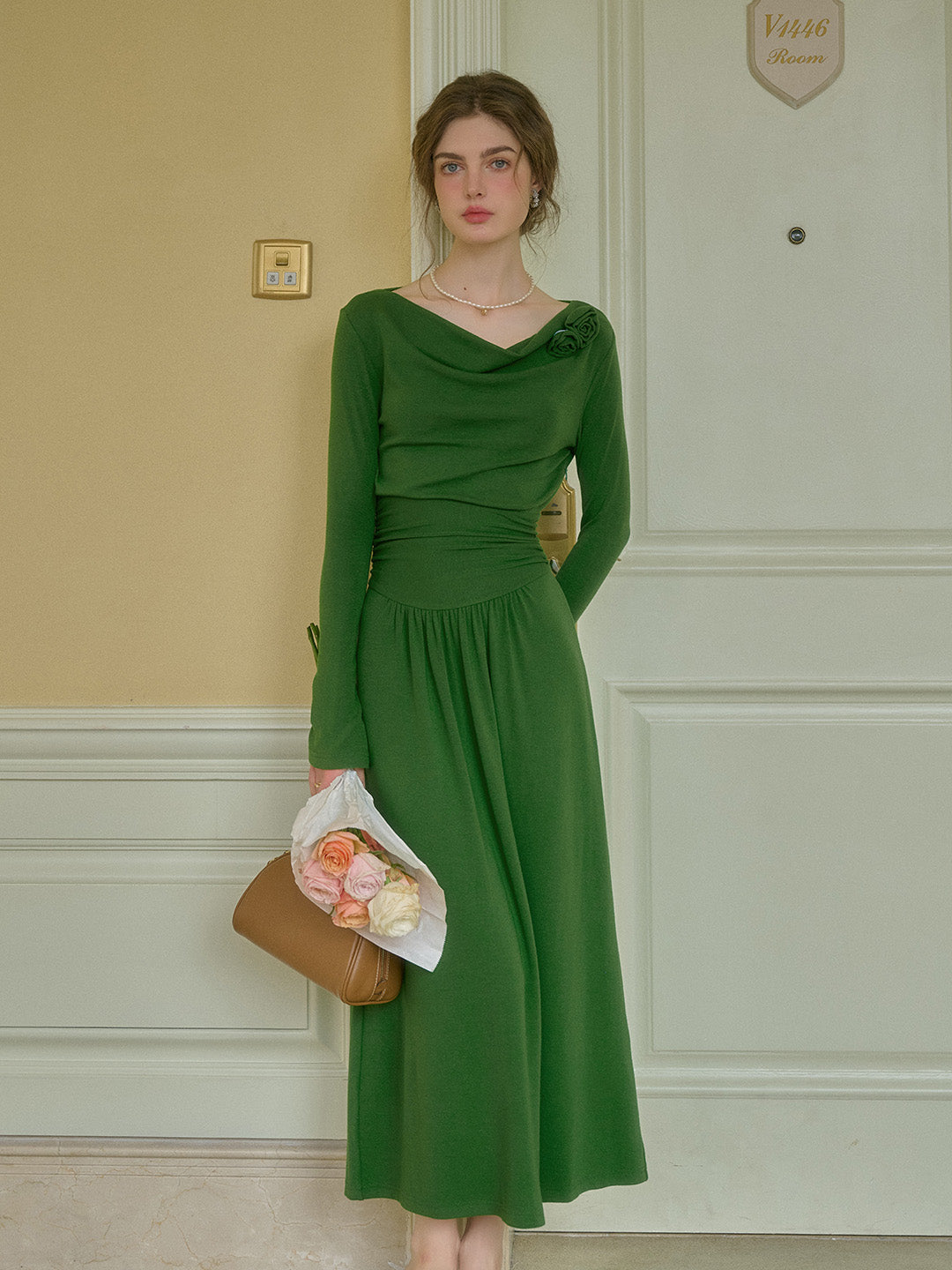 Gianna 3D Rose Dress