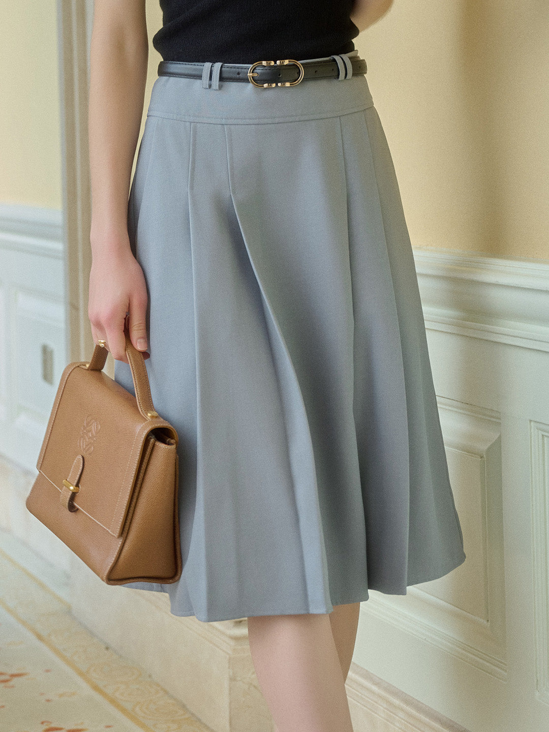 Louis A-Line Pleated Skirt