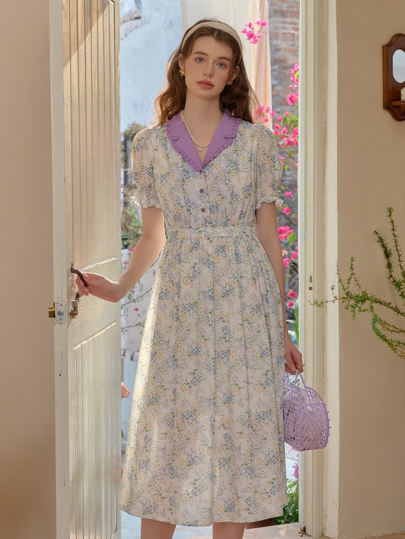 【Final Sale】Christina V-Neck Floral Dress
