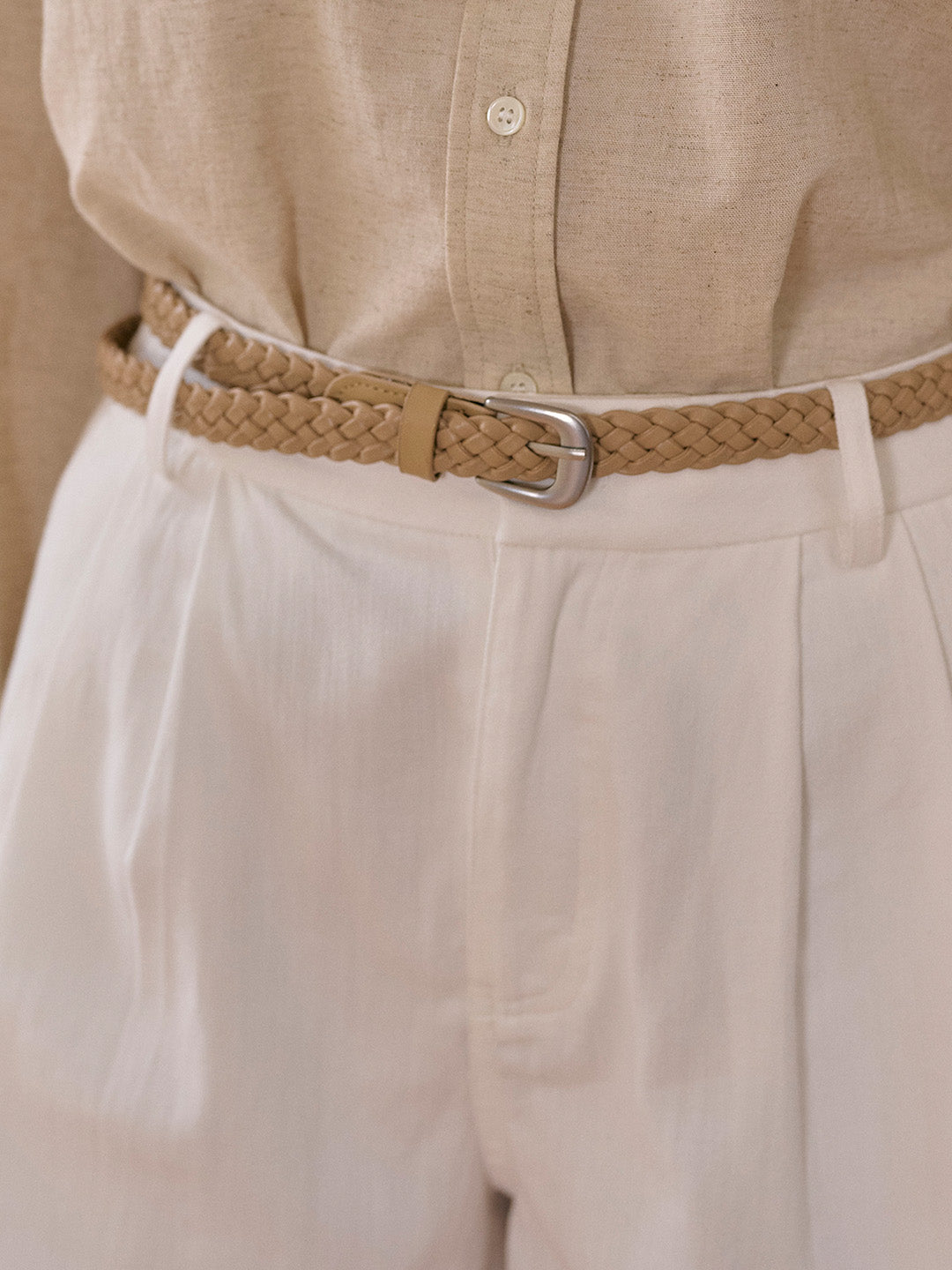 Margo Mid-Waist Cotton Shorts