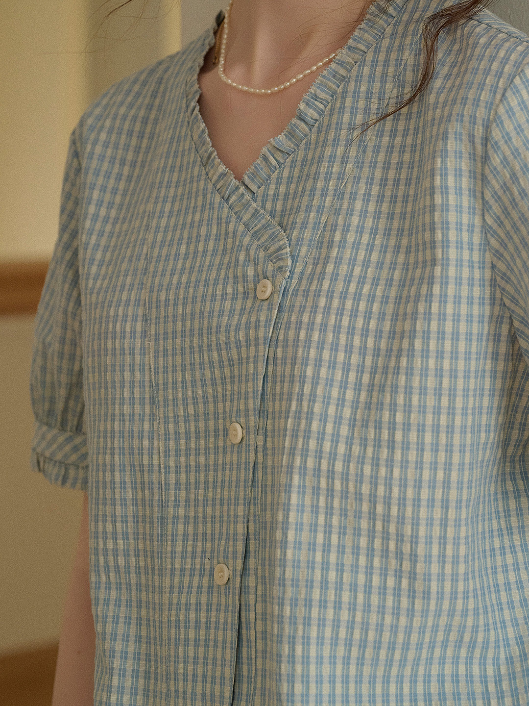 Aurelia V-Neck Puff Sleeve Blouse