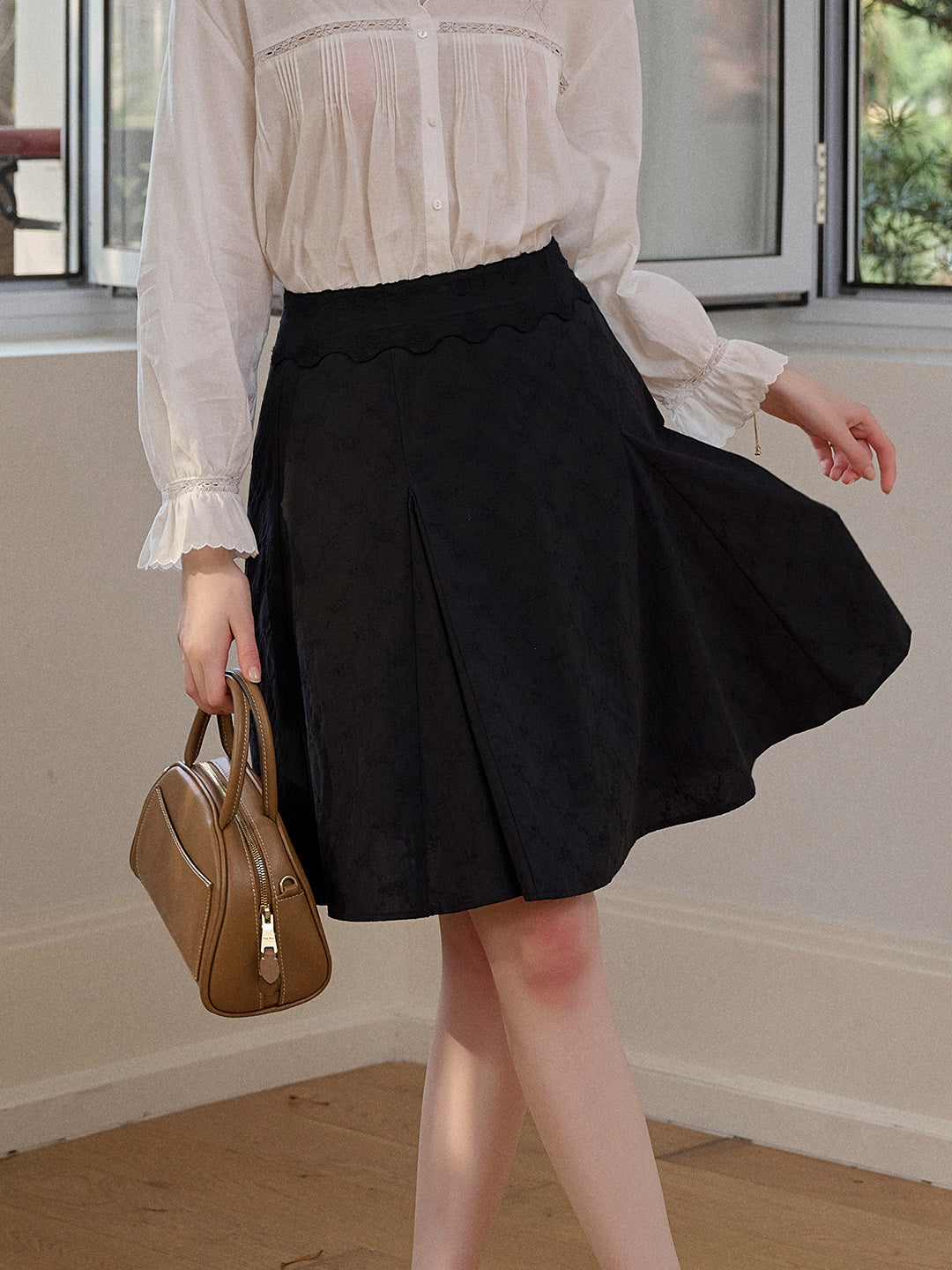 Charleigh Embroidery 100% Cotton Skirt