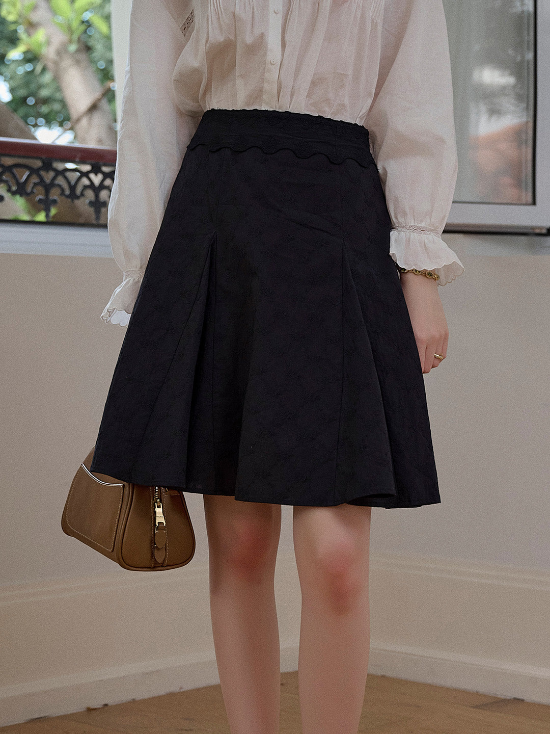 Charleigh Embroidery 100% Cotton Skirt